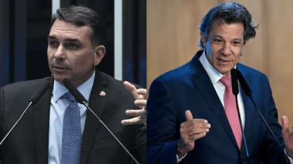 Flávio Bolsonaro lidera cenário de primeiro turno superando Fernando Haddad