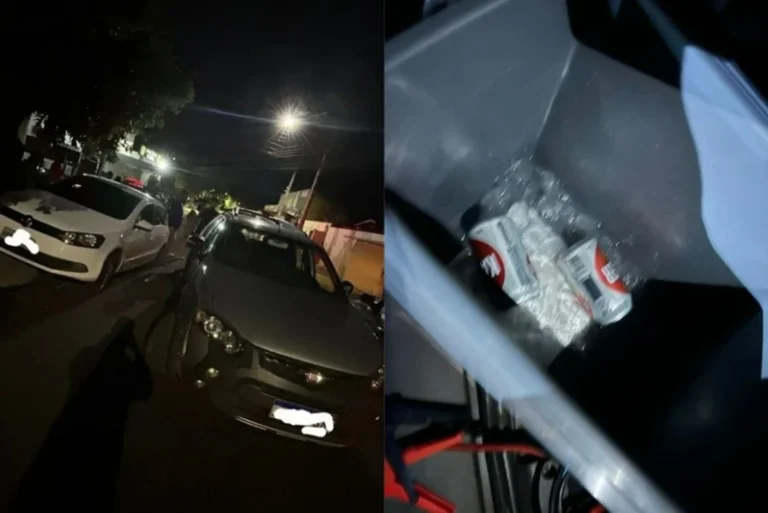 Motorista embriagado perde controle e bate carro em frente à delegacia em Itumbiara