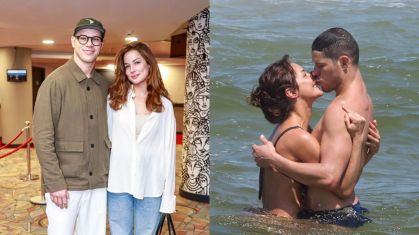 José Loreto desfruta dia de praia com Fernanda Marques no Rio de Janeiro
