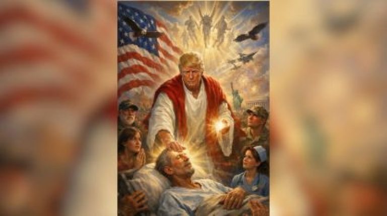Trump provoca polêmica ao publicar imagem com roupa de Jesus após críticas ao papa