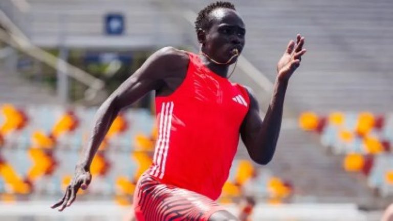 Usain Bolt orienta jovem talento do atletismo australiano Gout Gout