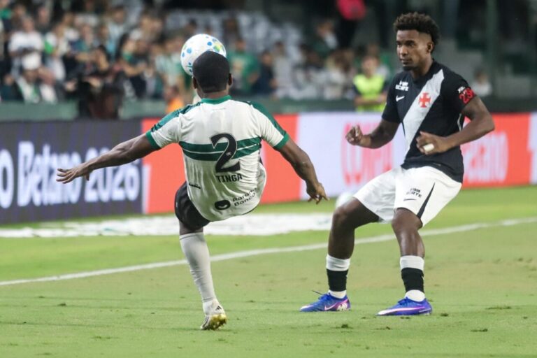 Coritiba empata com Vasco em partida marcada por bolas na trave e chances desperdiçadas
