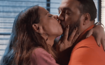 Belo e Viviane Araújo repercutem beijo marcante em Três Graças