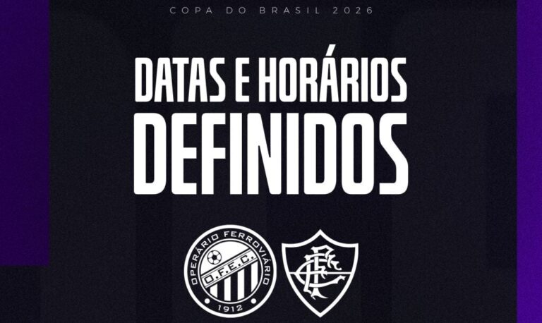 Operário enfrenta Fluminense com datas e horários definidos pela Cbf