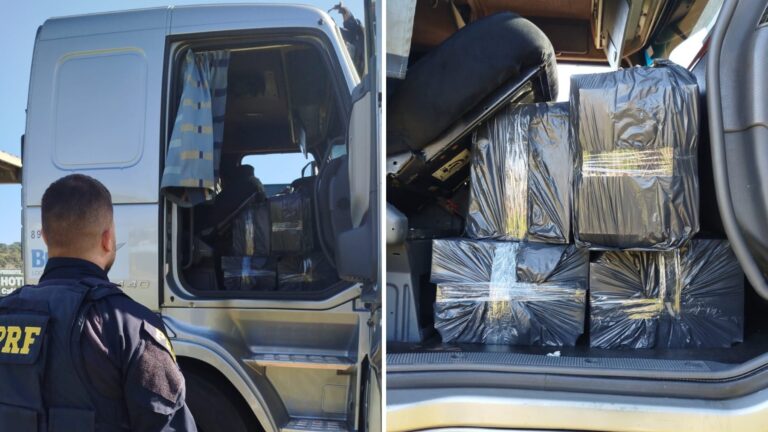 Motorista de caminhão-cegonha é flagrado transportando carga milionária de iPhones no Paraná