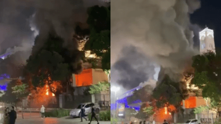 Incêndio atinge prédio histórico do Rio de Janeiro na madrugada