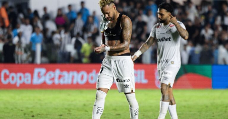 Neymar tem desempenho abaixo do esperado na maior sequência pelo Santos em 2026