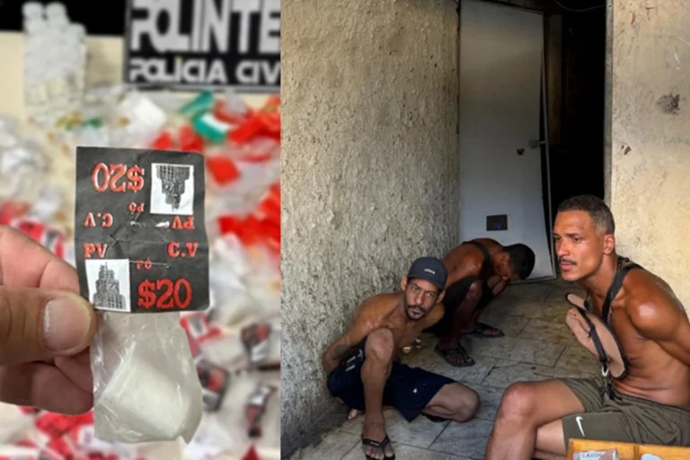 Polícia prende três traficantes do Comando Vermelho em bunker com porta de aço no Rio