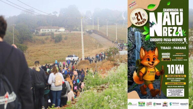 Inscrições abertas para caminhada na natureza circuito puxa-nervos em Tibagi