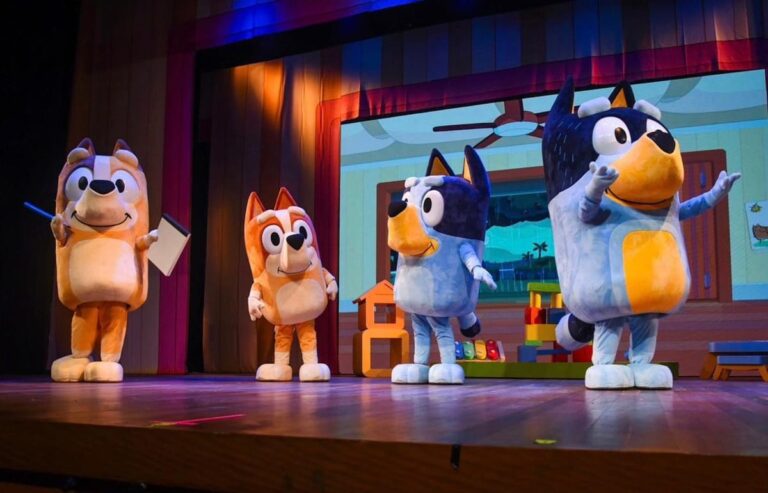 Bluey anima Curitiba com show oficial inédito no Teatro Positivo
