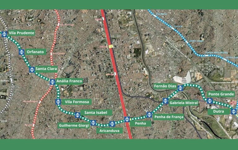 Motor do tatuzão inicia transporte para escavação do metrô da Penha a Guarulhos