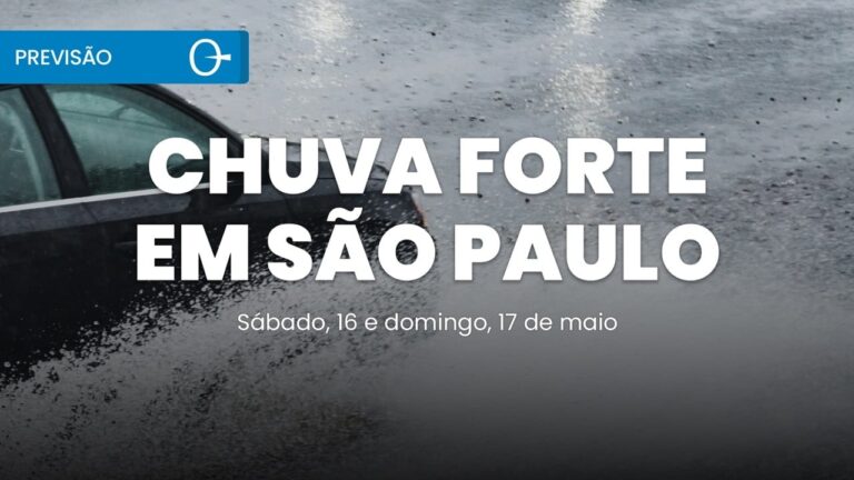 temporais retornam ao Paraná com chuva forte no centro-sul entre 16 e 17 de maio