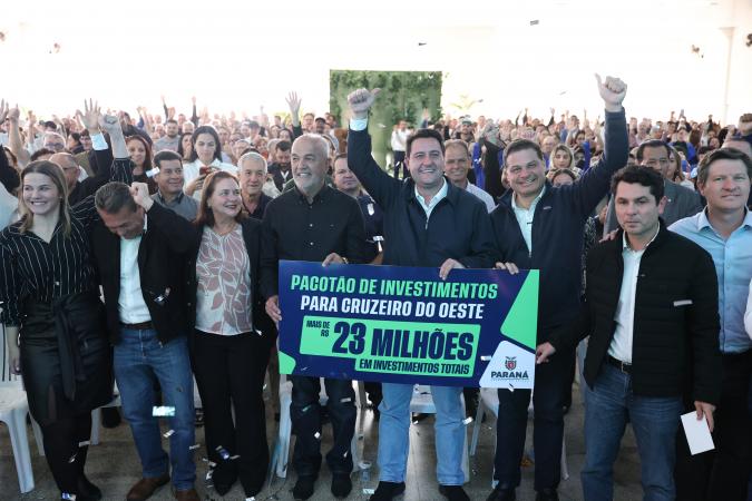 Paraná investe R$ 23,3 mi em infraestrutura de Cruzeiro do Oeste
