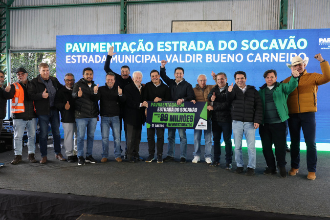 Governo autoriza pavimentação da Estrada do Socavão em Castro
