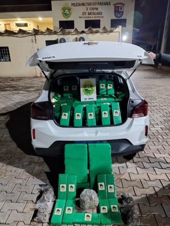 PMPR apreende meia tonelada de drogas em ações na região Noroeste