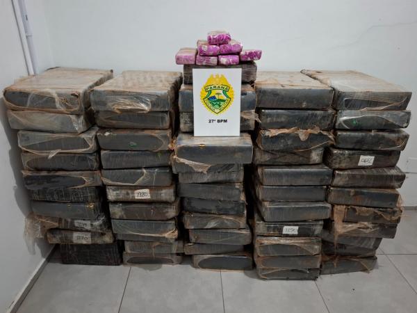 PMPR apreende 759 quilos de maconha em São Mateus do Sul
