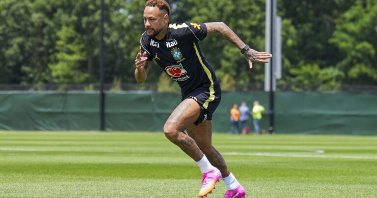 CBF divulga registros de recuperação de Neymar em Nova Jersey