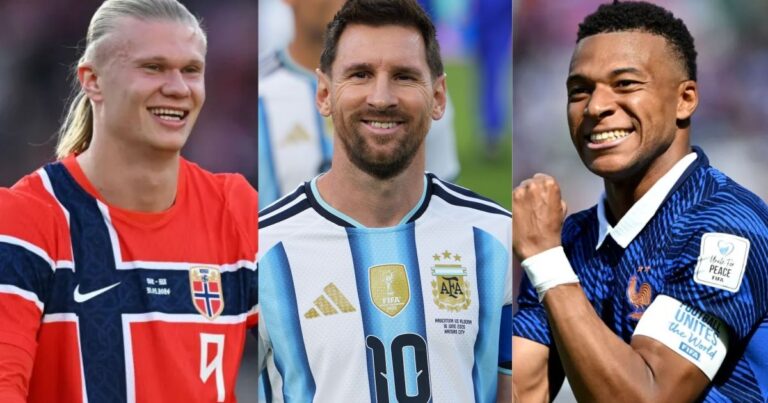Messi lidera artilharia histórica; Mbappé e Haaland pressionam