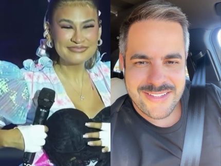 Simone Mendes recebe presente ousado em show e provoca Kaka Diniz