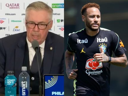 Ancelotti confirma volta de Neymar para duelo contra Escócia