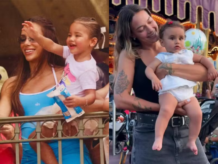 Bruna Biancardi e Carol Dantas levam filhos de Neymar à Disney