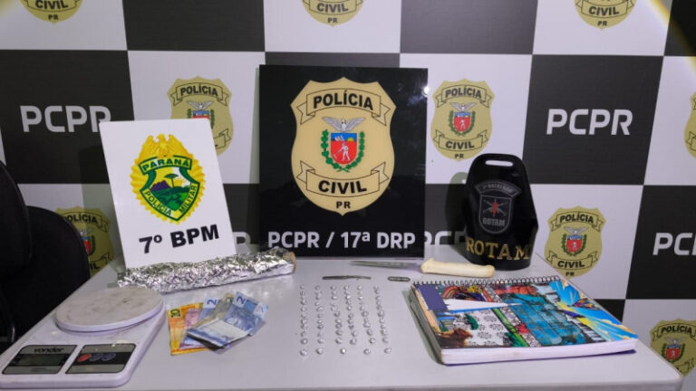 PCPR e PMPR prendem três pessoas por tráfico em Cruzeiro do Oeste