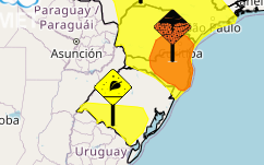 Sul enfrenta alerta climático com tempestades e geada no fim de semana