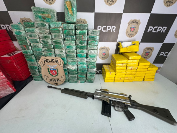 Polícia intercepta R$ 22 mi em drogas e armas em Campo Largo