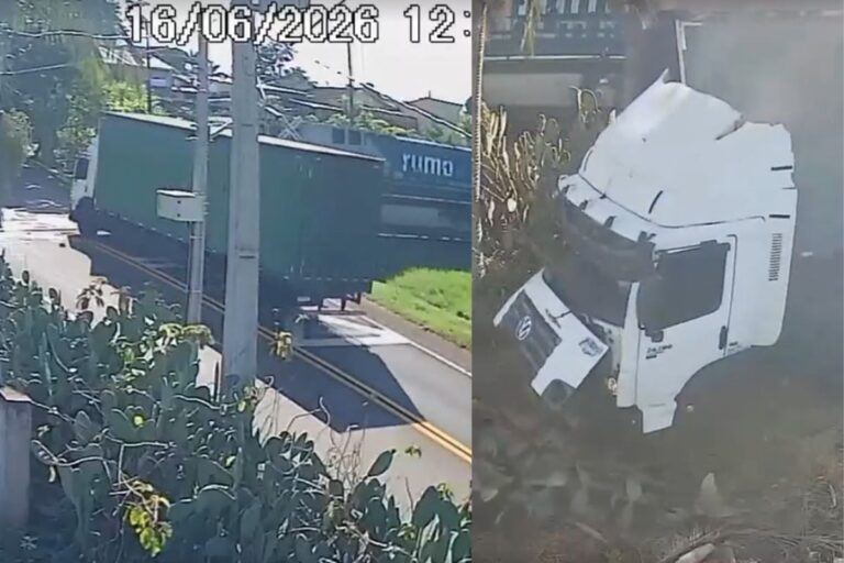 Condutor morre ao ser atingido por composição ferroviária no PR