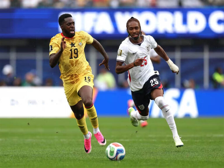 Inglaterra empata com Gana em jogo de poucas oportunidades
