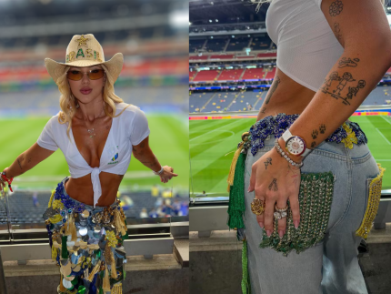 Virgínia Fonseca aposta em look country para Brasil x Japão