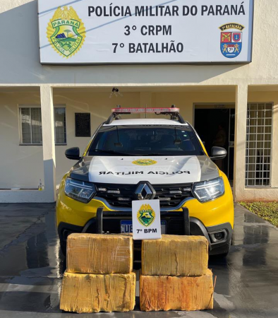 Polícia Militar apreende mais de 72 quilos de maconha em Tapejara