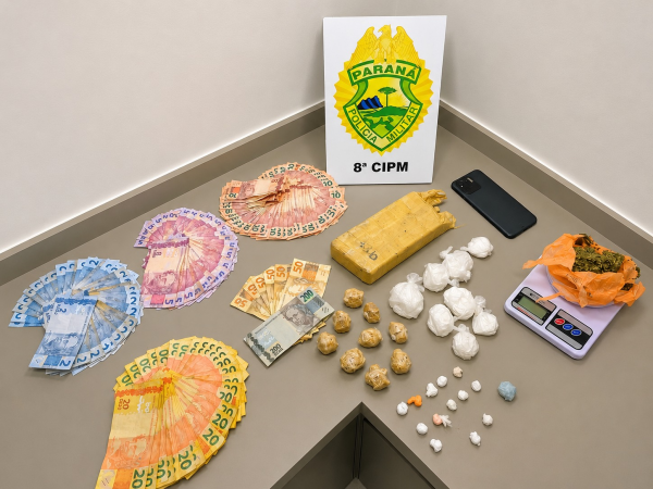 Polícia Militar prende adolescentes com drogas em Rebouças