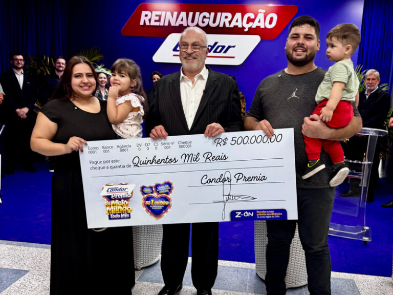 Caminhoneiro de Paranaguá ganha R$ 500 mil na Condor Premia