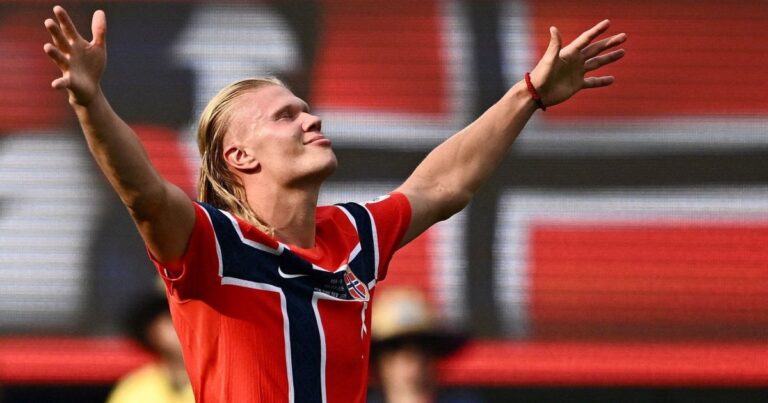 Concurso de sósias de Haaland agita pré-jogo da Noruega