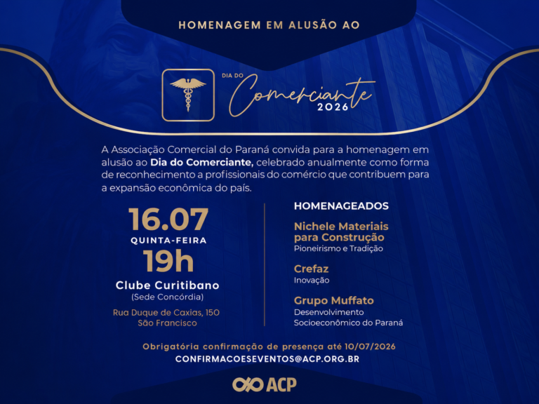 ACP celebra Dia do Comerciante com homenagens nesta quinta
