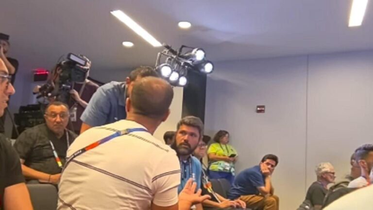Marcelo Courrege se pronuncia após confusão em coletiva
