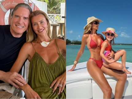 Ana Paula Siebert curte férias no Caribe com Justus e filha