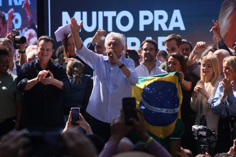 Caiado faz primeiro discurso como candidato oficial do PSD