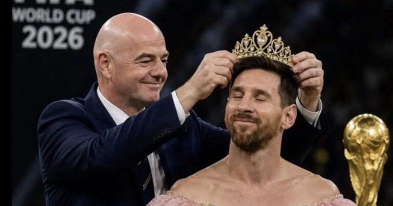 Messi e a polêmica 'princesa da FIFA' nas redes sociais