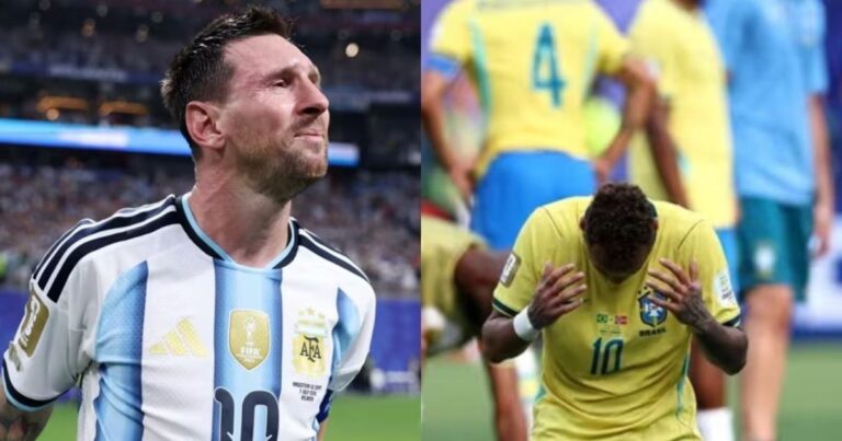 TV Argentina compara emoções de Messi e Neymar na Copa