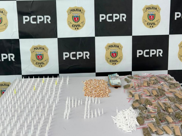 Polícia Civil prende chefe de tráfico e apreende drogas em Colombo