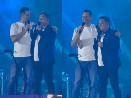 Pedro Leonardo se declara ao pai em show e homenageia artista