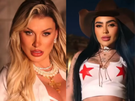 Andressa Urach e MC Mirella têm confronto físico em reality de Carlinhos Maia