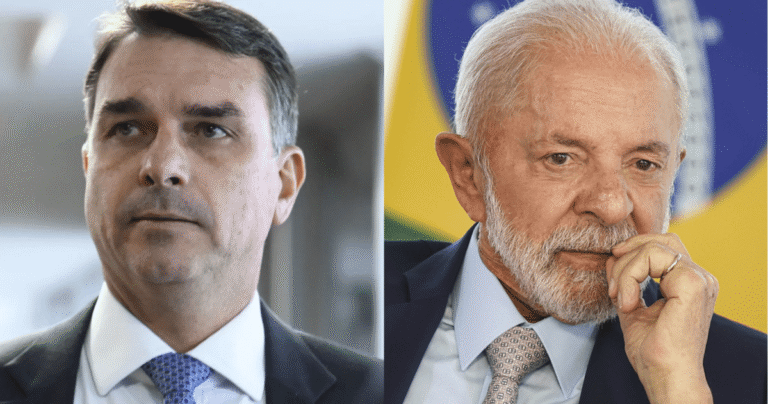 Pesquisa aponta Flávio à frente de Lula no segundo turno com 47% contra 42%