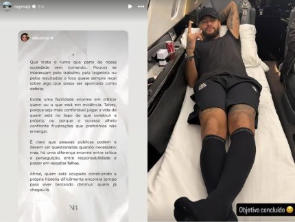 Neymar reflete sobre críticas após confusão em jogo do Santos