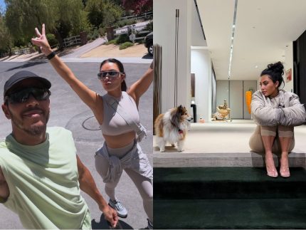 Lewis Hamilton publica novas fotos com Kim Kardashian após assumir romance