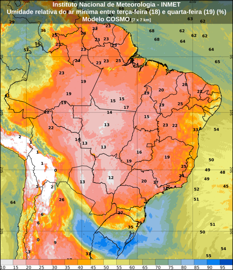 Brasil enfrenta calor de até 39°C e baixa umidade no Centro-Oeste e Sudeste