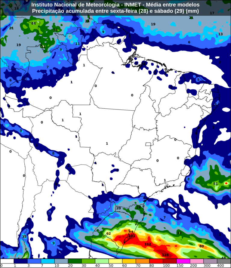 Sul enfrenta chuvas fortes e risco de granizo no fim de semana