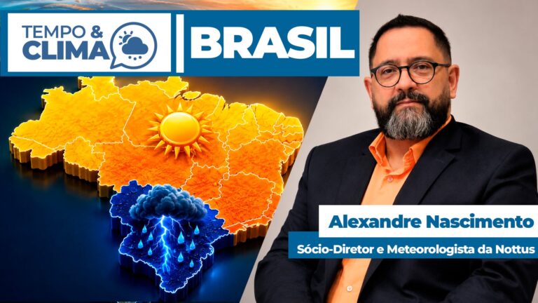 Brasil enfrenta contraste entre chuva no Sul e calor de até 40°C no interior
